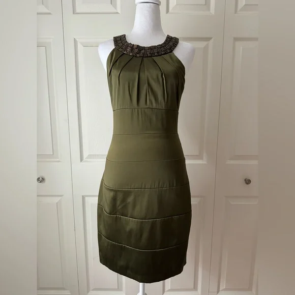 B Darlin | Dresses | B Darlin Beaded Scoop Beck Dress Hunter Green With  Shine Size 56 | Poshmark